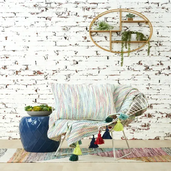 Ella Accent Throw Pillow, 22" x 22" {5}