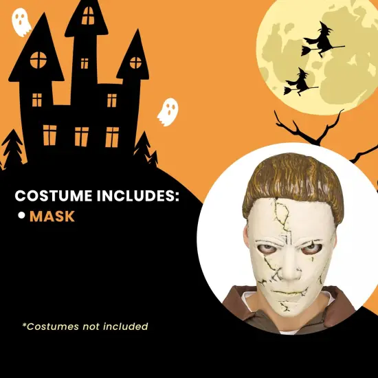 Halloween Michael Myers Adult Costume Memory-Flex Mask | One Size {5}