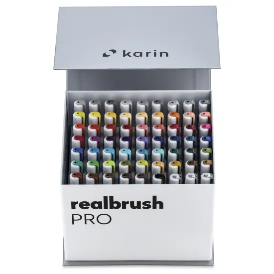 Karin Realbrush Pro Markers - Mega Box, Set of 63 {1}