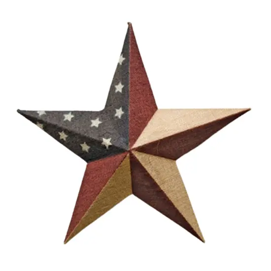 Burlap Americana Star, 18" {1}