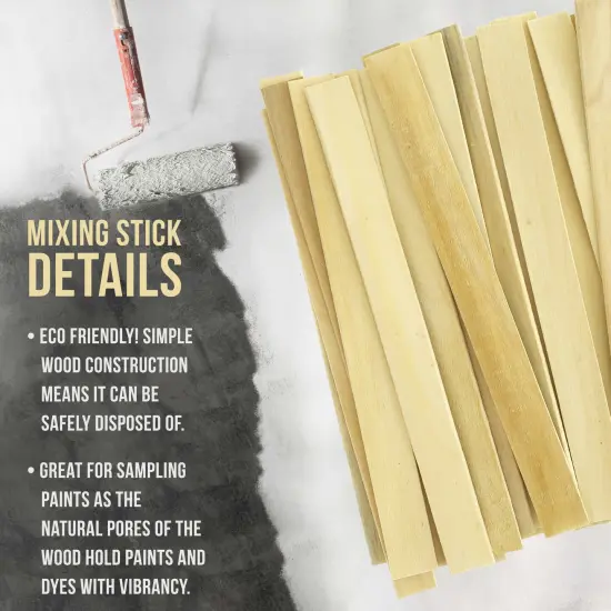 Craft and Paint Sticks - 12" Inch Premium Grade Wood Stirrers / Paddles - Use For Wood Crafts - Paddle To Mix Epoxy Resin Paint - Case of 1000 Sticks {3}