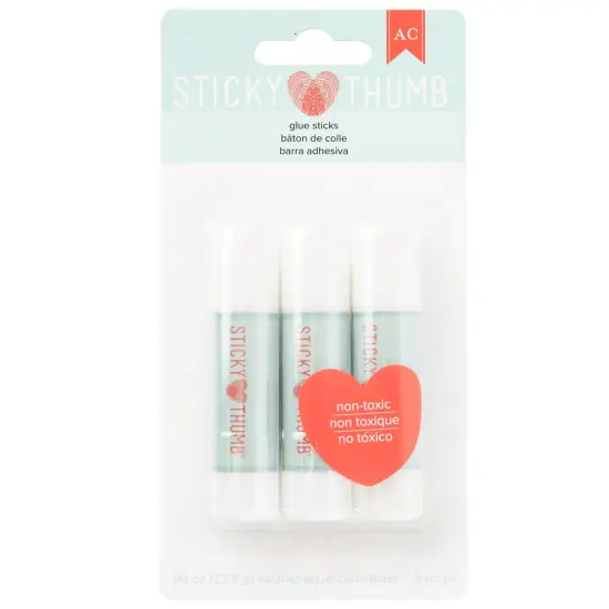 Sticky Thumb Glue Stick 3/Pkg-Permanent {1}