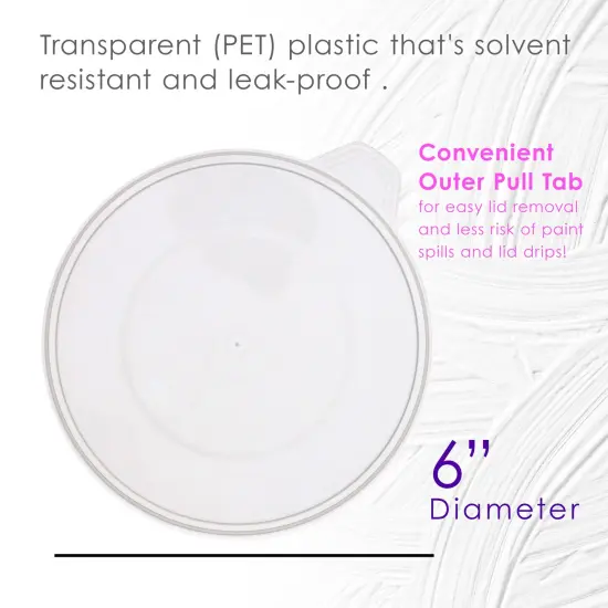 Pouring Masters 12-Pack Mixing Cup Lids for 64 Oz (2000ml) Graduated Plastic Measuring Cup Lids - Storage Seal Top for Pouring Masters Automotive Paint Mixing Cups, Epoxy Resin, Art Supplies {3}