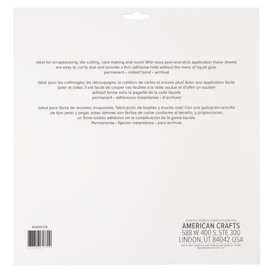 Sticky Thumb Double-Sided Adhesive Sheets 12"X12" 10/Pkg-Clear Dotted {5}
