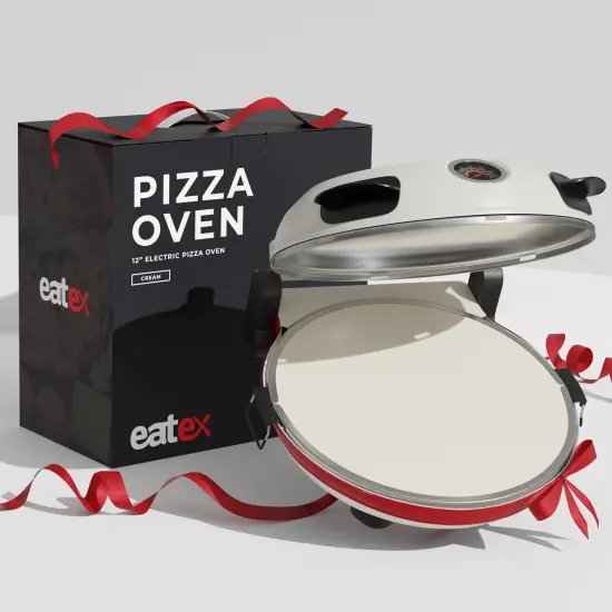 Eatex 12 Inch Countertop Pizza Oven Cream {6}