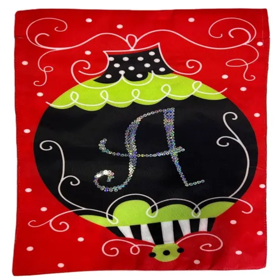 Ornament A Bling Christmas Garden Flag 2 Sided {1}