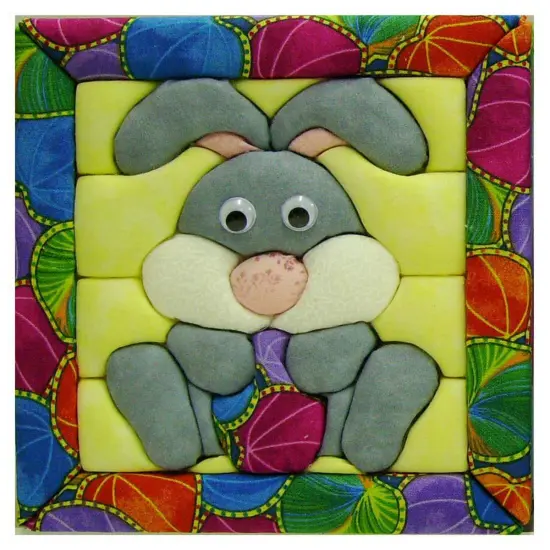 Quilt MagicMini Easter Bunny No-Sew Quilt Kit Multi {1}