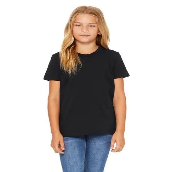 Bella + Canvas&reg; Youth Jersey T-Shirt VINTAGE BLACK {1}