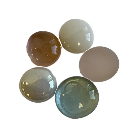 Charming Mix Glass Nuggets - 12oz Bag - Flat Glass Gems/Beads - Decorative Glass Stones - Great for Mosaics and Other Glass Projects {2}