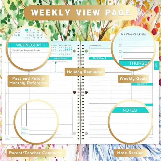 Student Planner 2025-2026 - 11"x 8.5" (Multi) {4}
