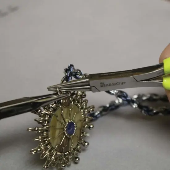 The Beadsmith Micro Mini Chain Nose Pliers - 5" Length {4}