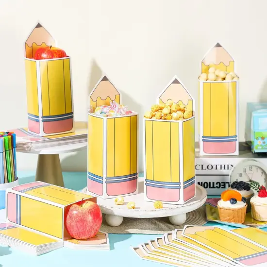 50 Pcs Pencil Gift Boxes Back to School {4}