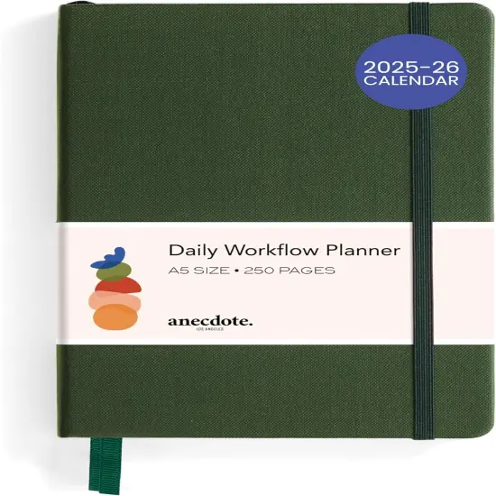 2025 Planner - A5 Size Hardcover (Evergreen) {1}