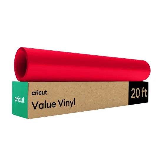 Cricut Value Vinyl - Matte, Red - 12 in x 20 ft (1) {1}