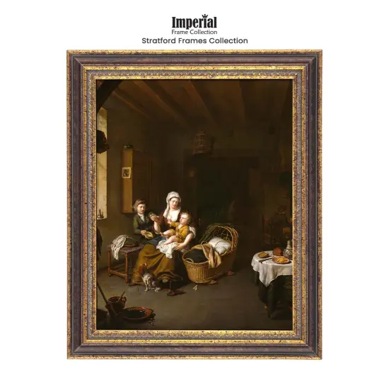 Imperial Frames Stratford CollectionAntique Bronze Neoclassical Wood Frame, Hand-Finished, Museum-Quality Open Back Frame for 3/4 Deep Canvas & Panels {5}