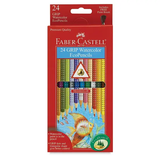Faber-Castell Grip Watercolor EcoPencil - Assorted Colors, Set of 24 {2}