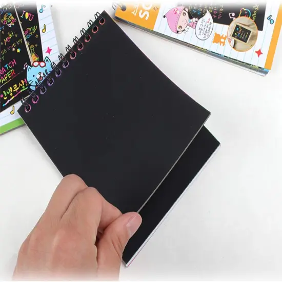16Pack Rainbow Scratch & Sketch Note Pads,10 Pages(Four Colours, with Four Stylus) {4}