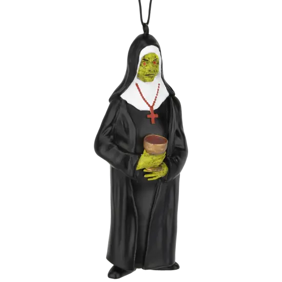 Tree Buddees Creepy Zombie Nun Halloween Horror Ornament Spooky Undead Decoration {1}