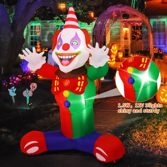 Laugh Clown Blow Up Yard Decoration {6}