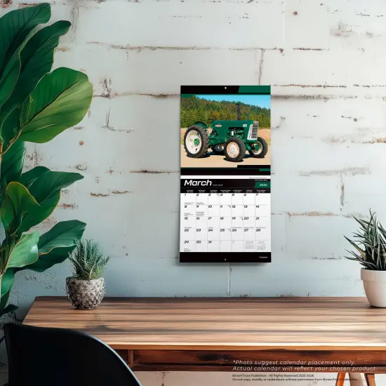 Tractors | 2026 7 x 14 Inch (Hanging) Monthly Mini Wall Calendar {5}
