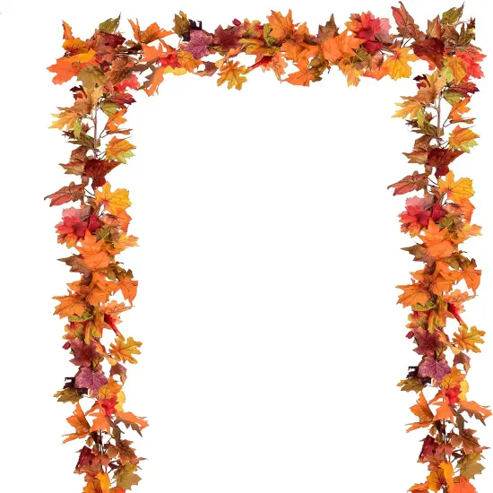 2 Pack Fall Maple Leaf Clearance, 5.9Ft/Piece Hanging Vine Garland {1}