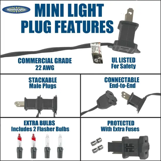 11 Feet 50 Bulbs Traditional Incandescent Mini Lights {3}