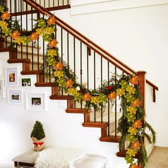 35 LED Fall Decor String Lights Fall Garland with Lights - GTK0811ZRA013 {5}