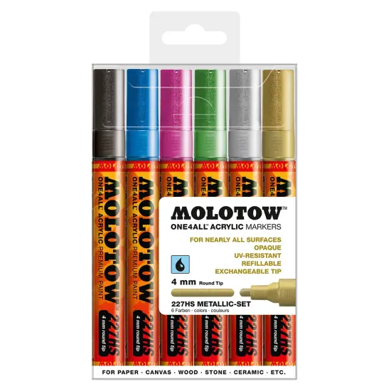 ONE4ALL 4mm 6pc Metallic Set {1}