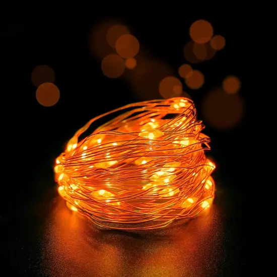 2 Pack - 10 Feet with Timer Function Battery Operated Dewdrop Led String Lights {3}