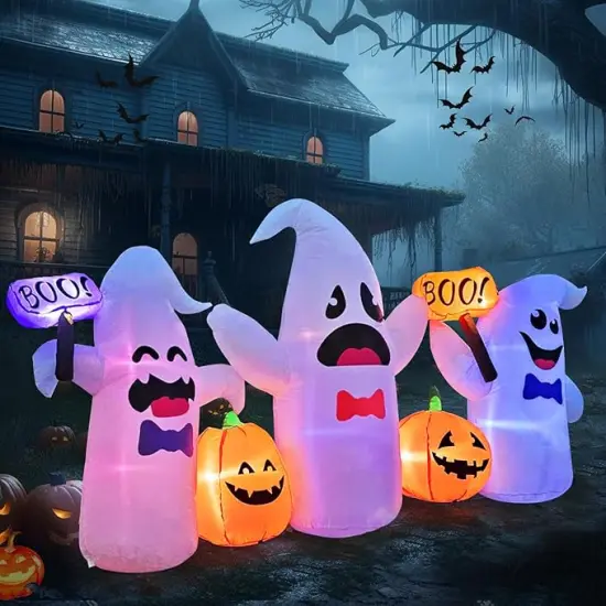 Pumpkin Built-in LED Lights for Halloween Party Yard Garden Lawn Decorations {4}