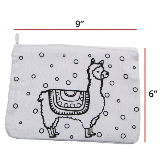 Velvet Art Fabric Llama Pouch (Pack of 12) {4}