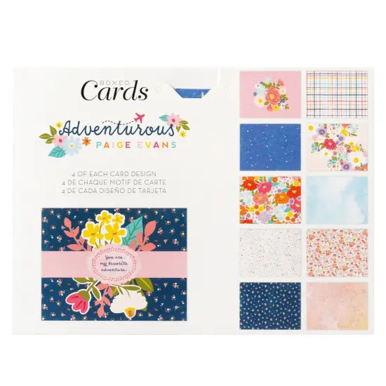 Paige Evans A2 Cards W/Envelopes (4.375"X5.75") 40/Box-Adventurous {3}