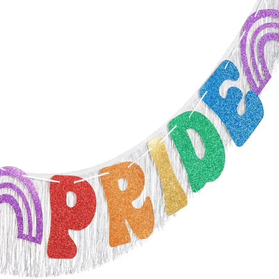 It&rsquo;s Pride Honey Rainbow Party Decorations &ndash; Rainbow Party Supplies with Fringe Backdrop, Banner &ndash; Pride Decorations for Pride Month, Birthday, Photo Booth Props, Pride Decor, Pride Supplies {3}