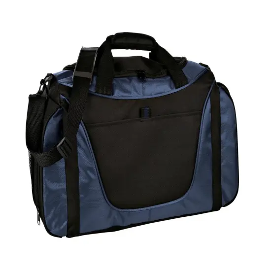 Port Authority&reg; Medium Two Tone Duffel Royal/Black {4}