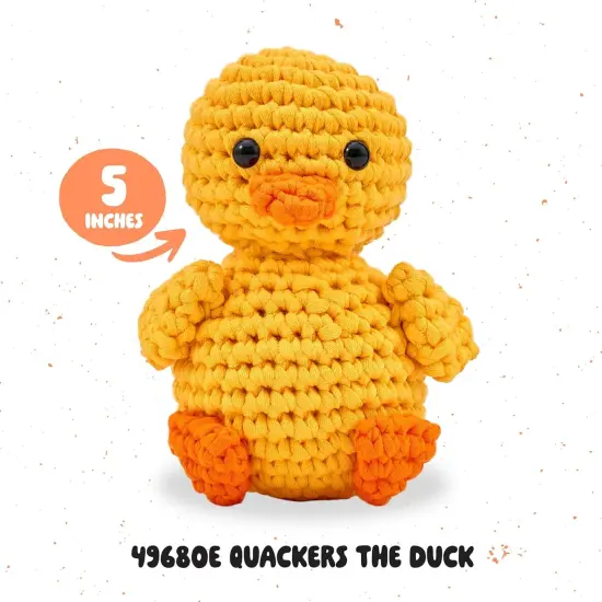 Complete Crochet Kit, Quackers The Duck, 5" {3}