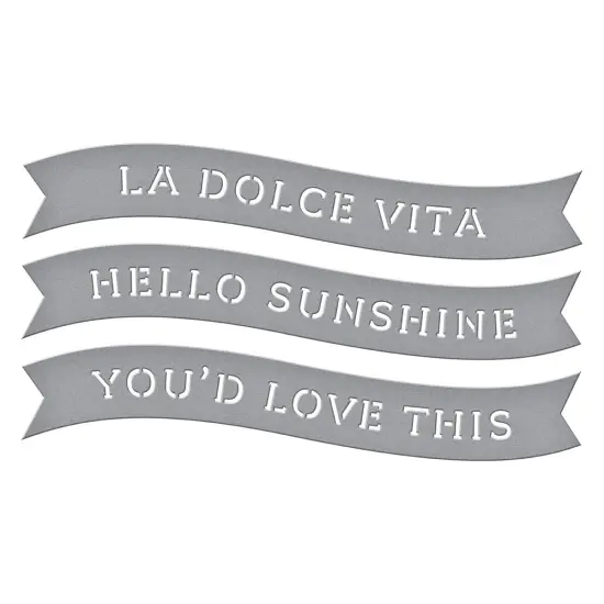 Spellbinders Etched Die-La Dolce Vita Banners {3}