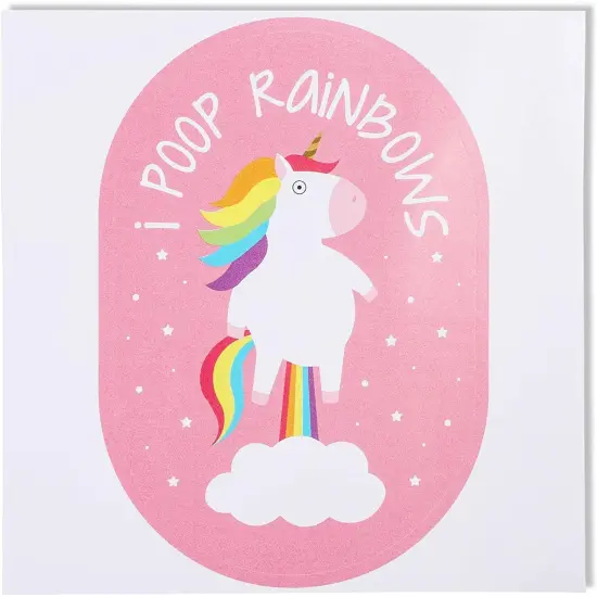 Unicorn Stickers for Decorating Laptops, Water Bottles (6 Designs, 6 Pack) Multicolor {3}