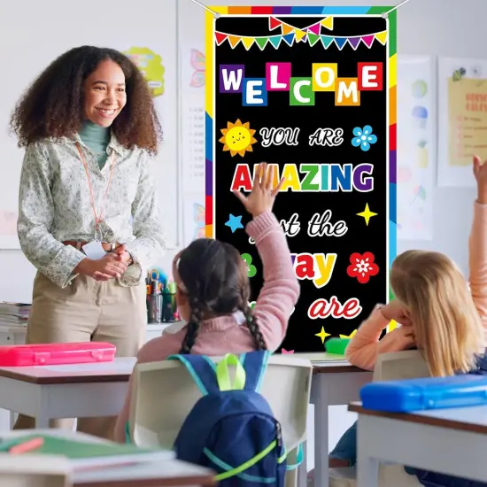 Classroom Colorful Welcome Door Banner {3}