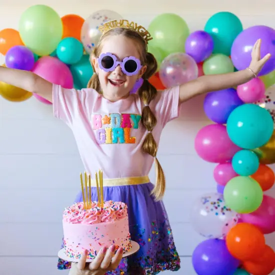 Gold Birthday Girl Headband - Kids Birthday Headband {4}