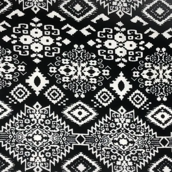 1 Yard Liverpool Knit Geometric Print Fabric for Headwraps Dresses Tops DIY Projects 58/60 Inches {1}