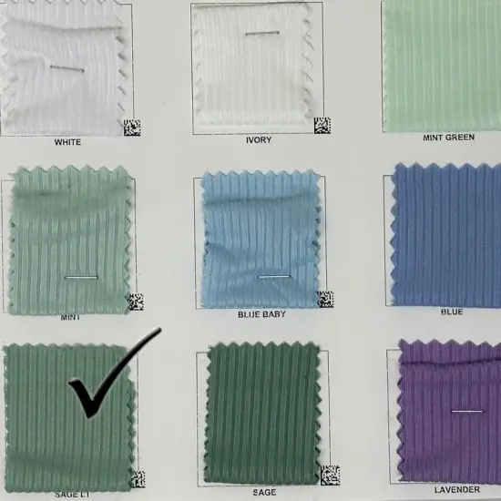 1 Yard 4x2 Brushed Rib Knit Solid Fabric Soft Lightweight Stretch Material for Clothing, 58&ndash;60 Inches width Thrush {5}