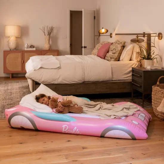 BARBIE CAR KIDS AIR MATTRESS {2}