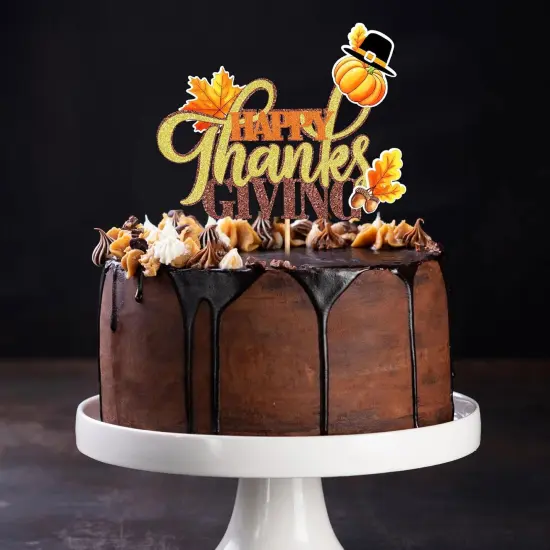 1 Pack Happy Thanksgiving Day Cake Toppers {4}