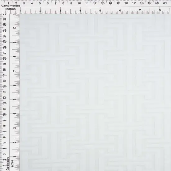 1 Yard Geo Towel Jacquard Knit Fabric 250 GSM, 58/59&Prime; Wide Polyester Spandex Blend IVORY {2}