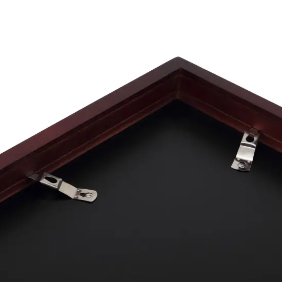 Ambiance Gallery Wood 1.5" Deep Picture Frames - 16x20" 4-Pack, Walnut Wood Frames, Shatter-Resistant Acrylic Glazing & MDF Backing, Horizontal or Vertical Wall Display {6}