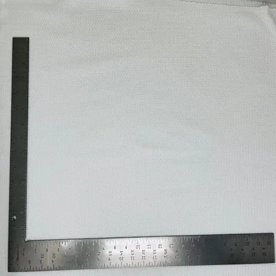 1 Yard Waffle Knit Solid Fabric Soft Textured Cotton Blend 58"-60" Inch Width H. Grey {2}