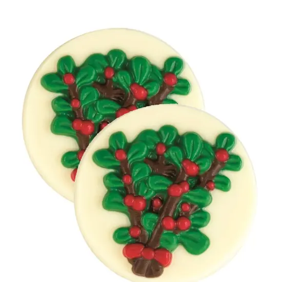 Mistletoe Cupcake Topper Chocolate Mold {4}