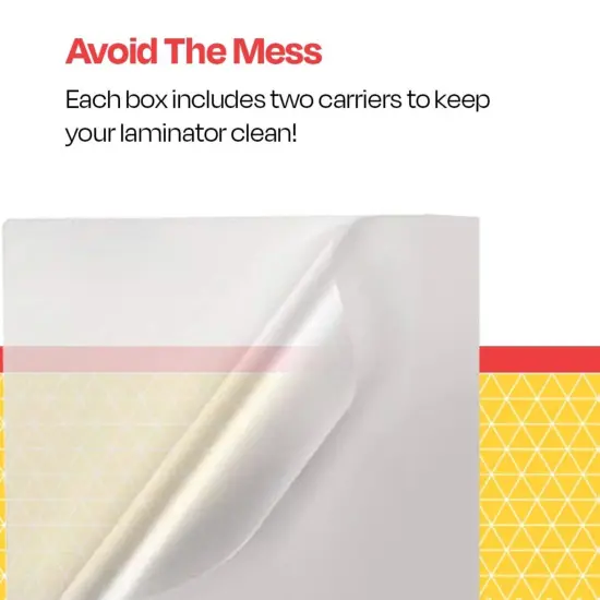 School Smart Clear Laminating Pouches, 9 x 11-1/2 Inches, 3 Mil Thick, Pack of 100 {5}