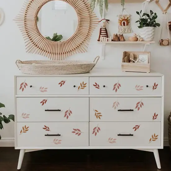 QUCHENG Boho Wall Stickers Girls Bedroom Removable Wall Decals Nursery Kids Room Decor Vinyl Murals DIY Cute Decorations 6 Sheets {4}