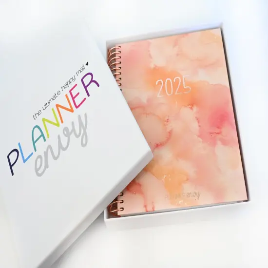 2025 Planner - Signature Layout, Spiral Bound - "Sunset Watercolor" (#203) {3}